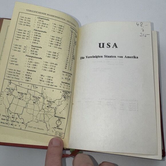VTG Baedekers USA 1974 Guide Book Map Lufthansa German 70’s Travel - Picture 6 of 11